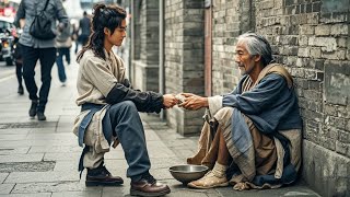 Kung Fu Movie! Only a poor boy gives money to a beggar, who turns out to be a hidden sword god!