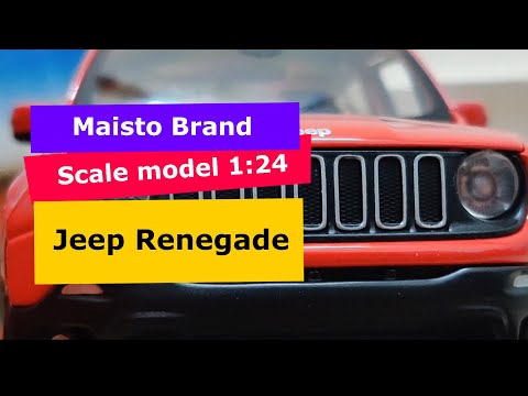 Jeep Renegade - Maisto - scale model car 1:24 ratio from amazon