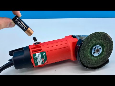 Insert Old Batteries into an Angle Grinder – You Won't Believe What Happens! 😱