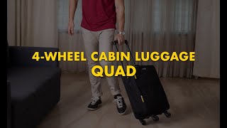 Travel Ready Quad 4-Wheel Collapsible Cabin Luggage