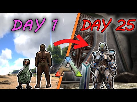 I Spent 25 Days on The Island Here's What Happened... | ARK: Survival Evolved | The Island