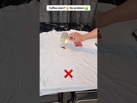 How To Get Rid Of Coffee Stain From Clothes? ☕️ ✅️ #hacks #fashionhacks #coffeestain #dailyhacks