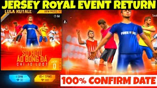 Jersey Royale Return Date Confirm | Jersey Royale Kab Aayega | Soccer Royale Return | FF New Event