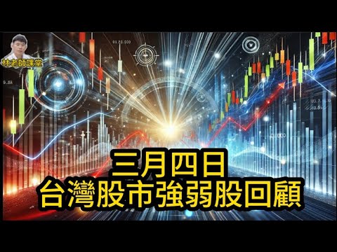 林老師課堂 | 3月4日強勢股與弱勢股解析！台積電概念股飆升，上品(4770)、正凌(8147)強勢漲停！