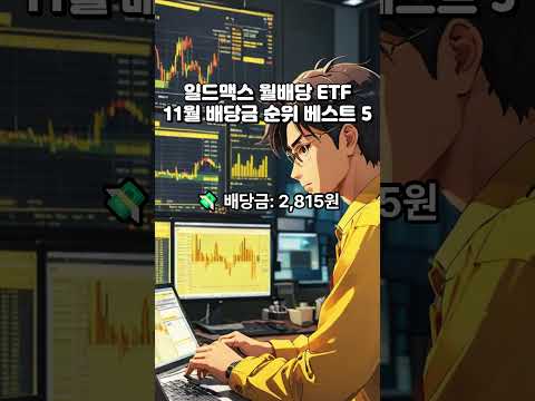 일드맥스 월배당 ETF 11월 배당금 순위 베스트5