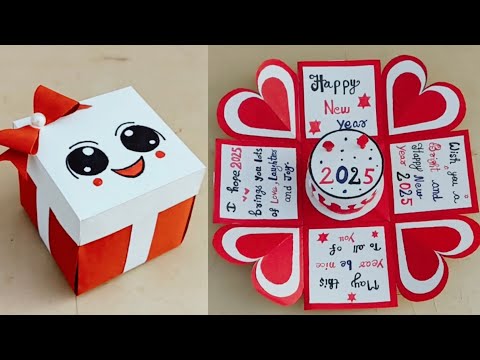 DIY - Happy New Year Card | New Year Greetings Card | 2025 new year card