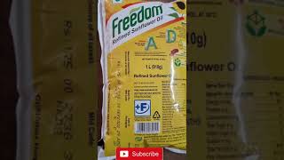 Freedom Refined Sunflower Oil | cooking oil wholesale price 😋 👌 #shorts #fmcg #sunfloweroil