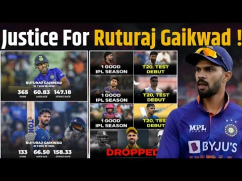 JUSTICE FOR RUTURAJ GAIKWAD?? AKHIR KAB HOGA GAIKWAD KA INDIA ME VAPSI #cricket #ruturajgaikwad