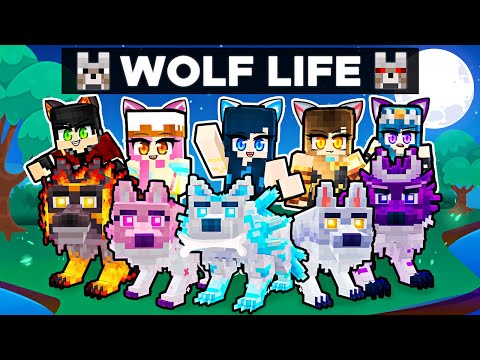 MY WOLF FAMILY IN MINECRAFT!