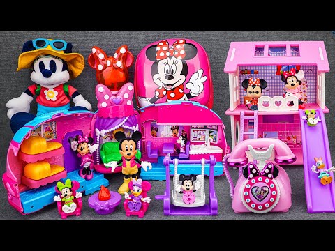 Satisfying with Unboxing Disney Minnie Mouse Pink Slide Clubhouse Playset| Review Toys ASMR