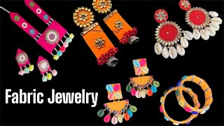 Handmade jewellery making / How to make fabric jewellery at home #diyjewelry #fabricjewelry  #diy