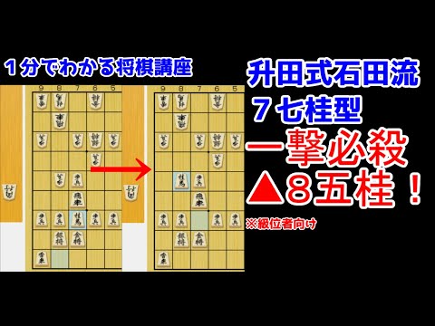 【１分将棋講座】升田式石田流の攻め筋【part1】