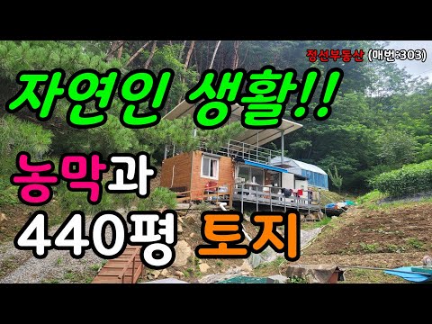 (계약완료)자연인 생활!! 농막과 440평 토지 3천만원 / 정선토지박사