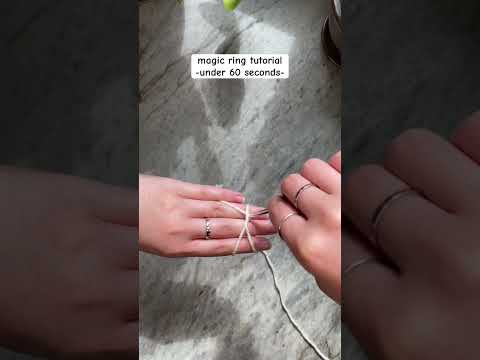 how to crochet a magic ring crochet tutorial