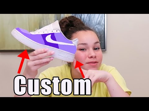 DIY - Olivia's Custom Air Force 1's (Haschak Sisters)