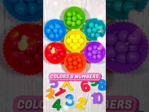 Colors and Numbers for Toddlers | Educational Activities for Toddlers #shorts