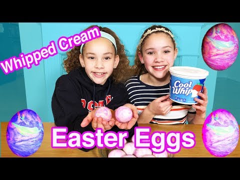 DIY Coloring Easter Eggs With Whipped Cream!!!