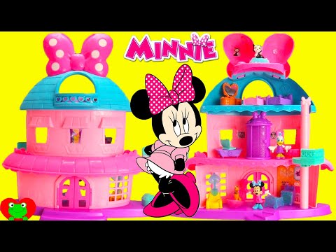 Minnie Mouse Moves To New House Daisy and Figaro Play