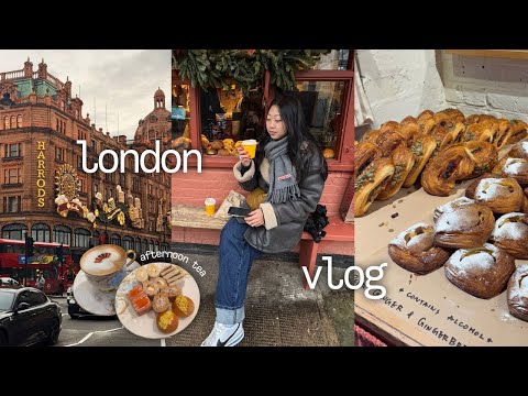 london vlog | afternoon tea, shoreditch, regent street, vintage shopping, bakeries, museums