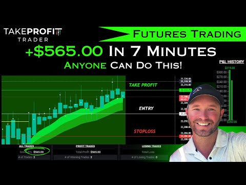 +$565 In 7 Minutes Trading Futures [ Anyone Can Do This ]