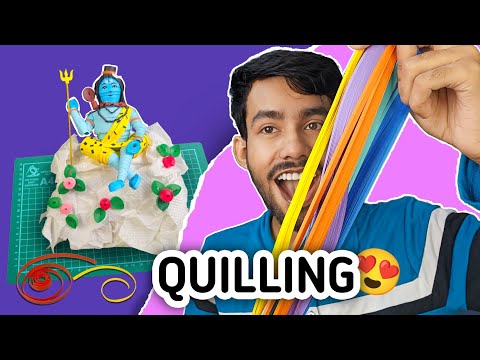 Try This Paper Quilling technique ✨ Lord Shiva | Tutorial