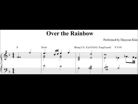 [Ballad Jazz Piano] Somewhere Over the Rainbow (sheet music)