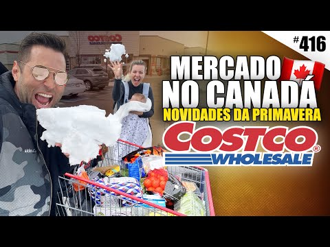 NOVIDADES COSTCO  COMPLETO + UM DIA DE NEVASCA - Rolê em uma Cidade vizinha de CALGARY, Canadá #416