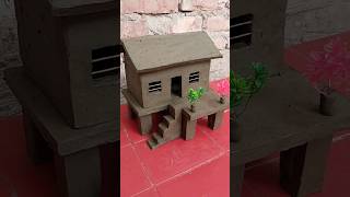 Beautiful mud house making with clay 🏠 ||#clayhouse #mudhouse #craft