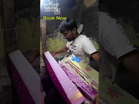 Making of Paithani Silk Saree #paithani #silk #saree #making