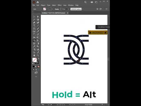 How to Create Chain Brushes in Adobe Illustrator #shots #illustrator #viral