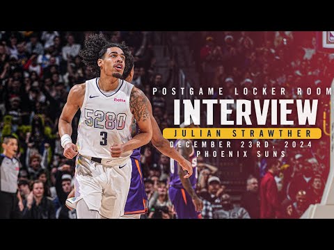 Julian Strawther Postgame Locker Room Interview vs. Suns 🎙 | 12/23/24