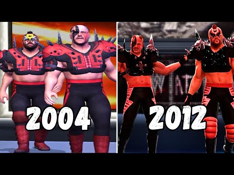 The Entrance Evolution of Road Warriors/The Legion Of Doom in WWE Games  (2004-2012)