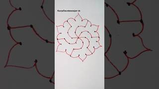 Dot 7-4 simple kolam#margali#margalikolam  #simplekolam#simplekolamwithdots#trending #dailykolam