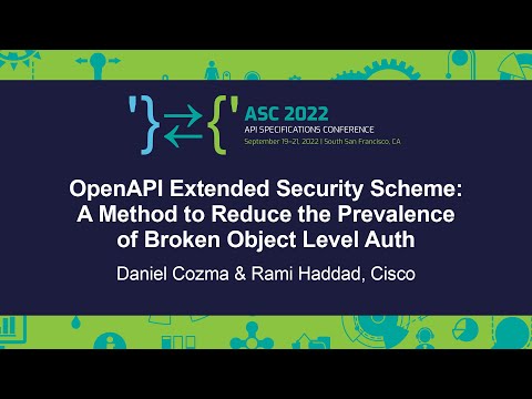 OpenAPI Extended Security Scheme: A Method to Reduce the Prevalence of... Daniel Cozma & Rami Haddad