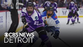 Women's hockey players return to Detroit for PWHL's Takeover Tour game