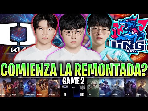 DK DE SHOWMAKER CONSEGUIRÁ LA REMONTADA? | DK vs LNG Game 2 SWISS STAGE WORLDS 2024 LVP ESPAÑOL