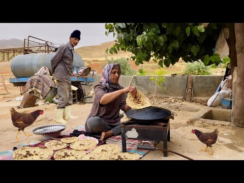 Iranian Lavash Recipe: Baking Delicious Bread in a Mountain Village