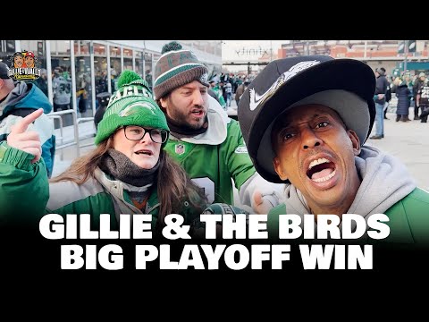 Eagles Playoff Win with Gillie the Kid, JoJo Rimmer, Broom Man & DeSean Jackson | GO BIRDS!