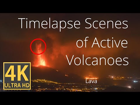 Beautiful TIMELAPSE scenes of ACTIVE VOLCANOES