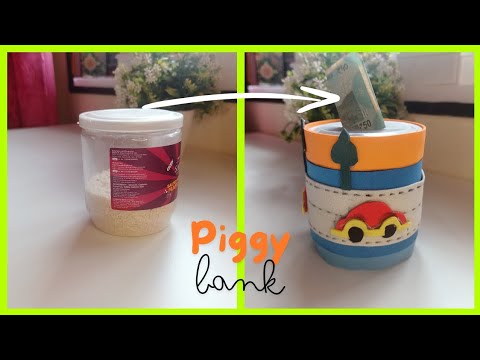 how to make piggy bank at home | piggy bank diy #diy #piggybankdiy #kidscraft