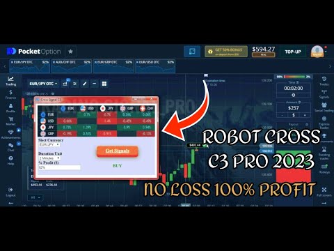 Pocket Option Robot Cross Signal C3 Pro 2023 || No Loss 100% Profit