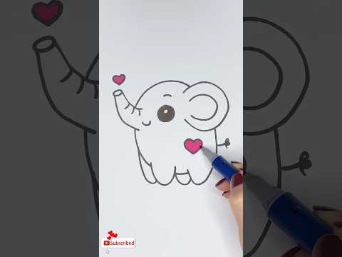 How to Draw a Beautiful Elephant! 🐘🎨