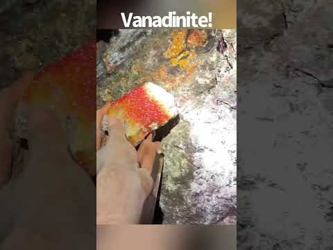 100ft underground! Digging for beautiful Vanadinite crystals in Arizona.