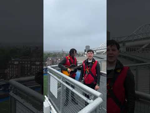 Not only did we perform on the stage of Principality Stadium - we also got to perform ON TOP of it!