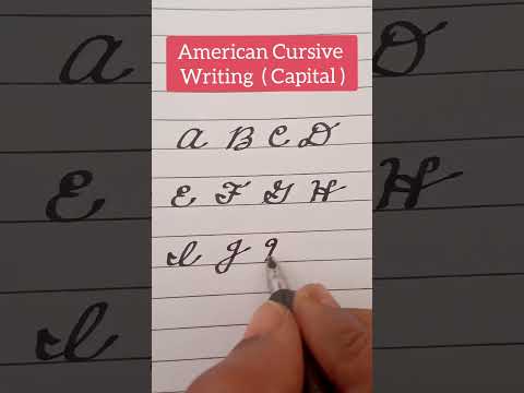 American Cursive Writing, Capital letters #shorts #americancursivewriting #shorts #shouts status vid