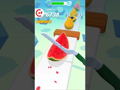 Perfect Slices part 2 🍉 #shorts #fun #game #youtubeshorts