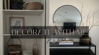 Decorate with me for Winter | Decorating after Christmas