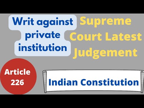 Supreme Court Latest Judgement/writ/226/32/private unaided/minority institution/Constitution/