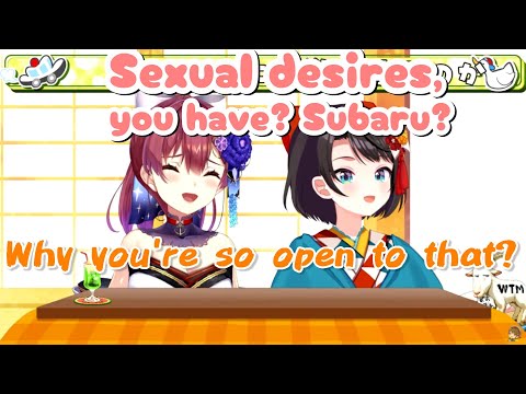 【EN Sub】Marine and Subaru asking each other outrageous questions.