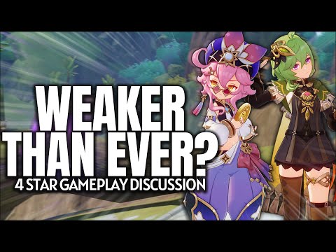 why four star characters are getting WEAKER | Genshin Impact 3.0